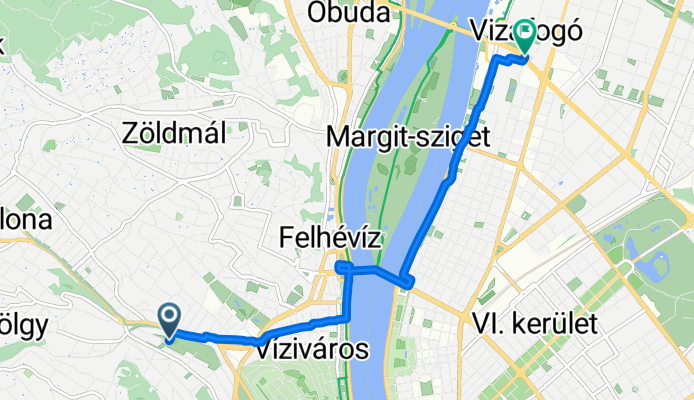 Városmajor utca, Budapest - Karikás Frigyes utca, Budapest