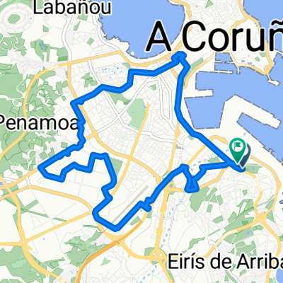Route in A Coruña