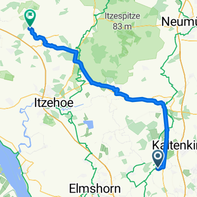 Eichenweg, Langeln nach Dorfstraße, Aasbüttel