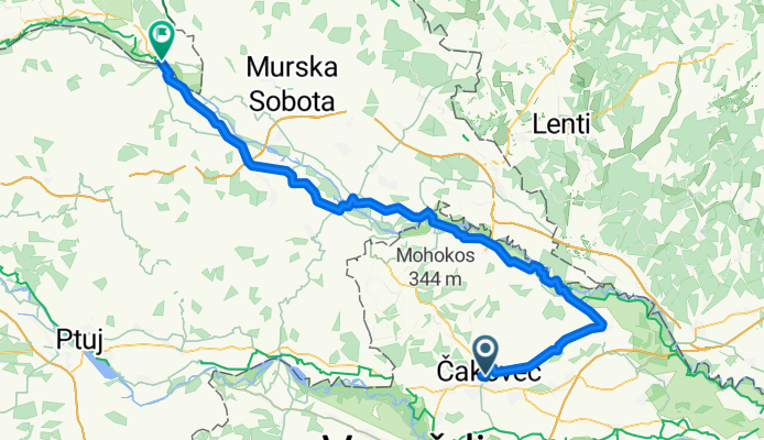 Von Cakovec bis Bad Radkersburg