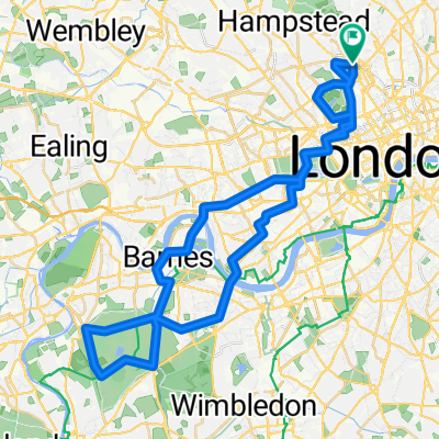 Route in London
