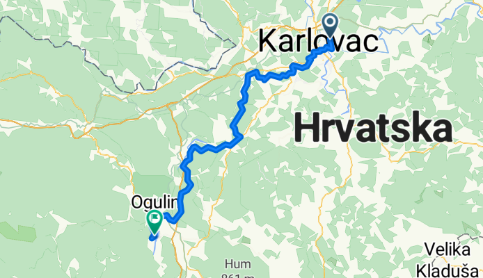 From Karlovac to Ogulin