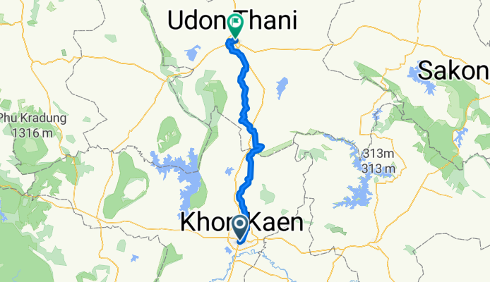 Khon Kaen to Udon Thani