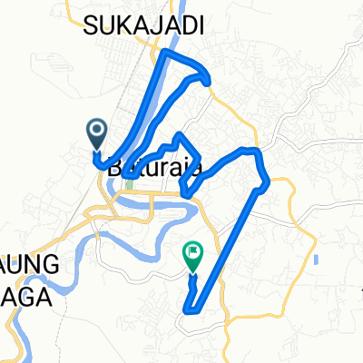 Jalan Komisaris Umar No.33 to Jalan Letnan Tukiran