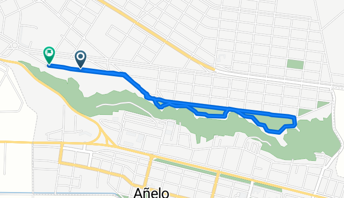 Domingo Faustino Sarmiento, Añelo a Avenida Manuel Belgrano, Añelo