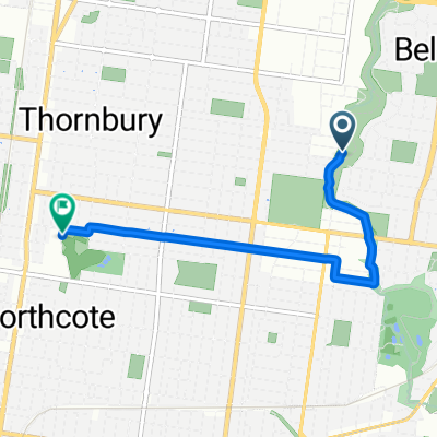 Mansfield St, Thornbury to Breavington Way, Northcote