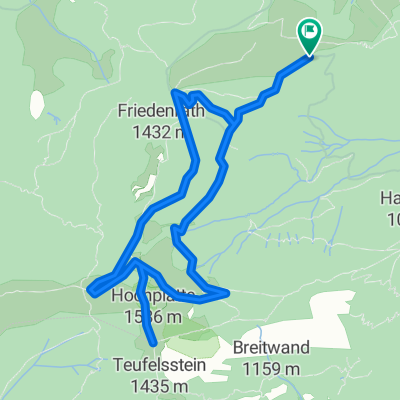 Gipfelwanderung zur Hochplatte (von der Bergstation Hochplattenbahn)