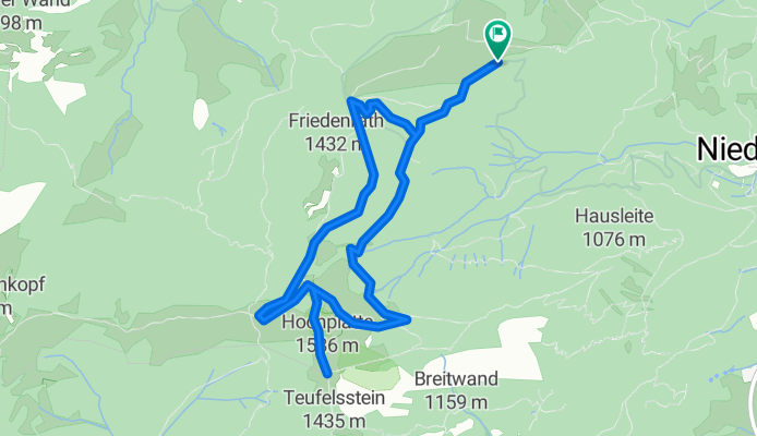 Gipfelwanderung zur Hochplatte (von der Bergstation Hochplattenbahn)
