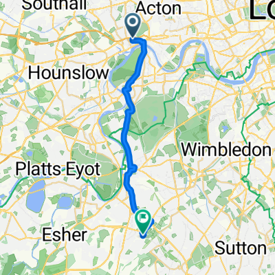 Clayponds Lane, Brentford to Davis Road, Chessington