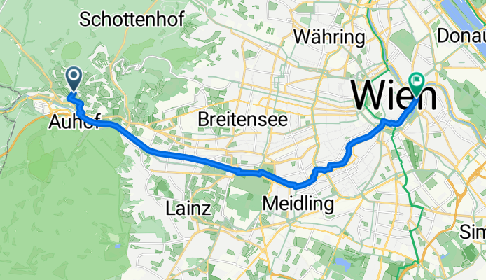 Glossystraße, Wien nach Uraniastraße, Wien