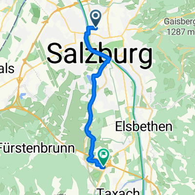 Route zu Hotel Hubertushof Anif Salzburg