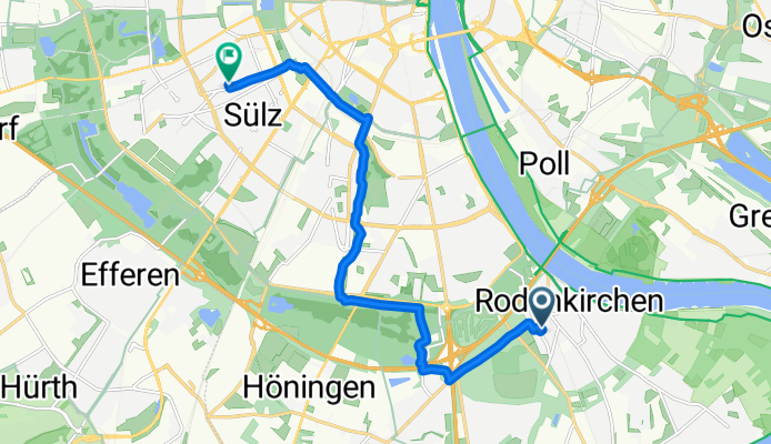 Nemeterstraße, Köln nach Kerpener Straße, Köln