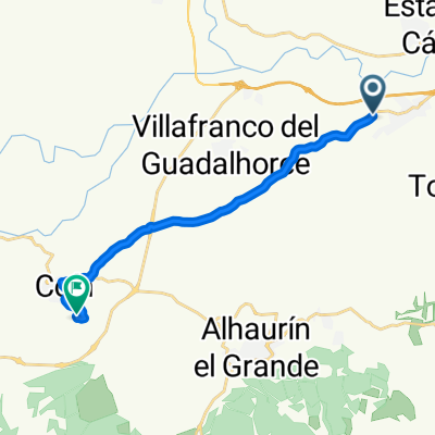 A-7059, Cártama a Semilleror los Llanos, Coín