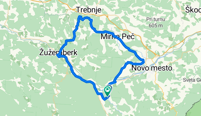 Route in Dolenjske Toplice 1