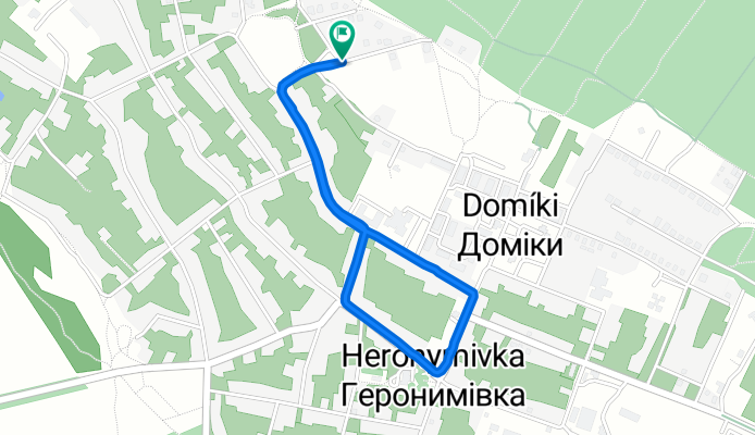 Route from Улица Шевченка