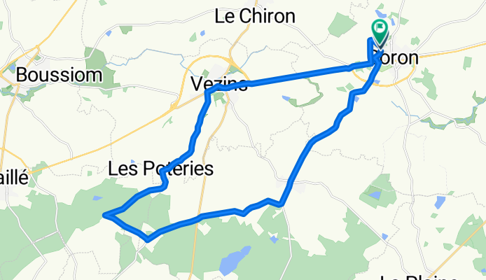 Rue de la Tigeole, Coron to Rue de la Tigeole, Coron