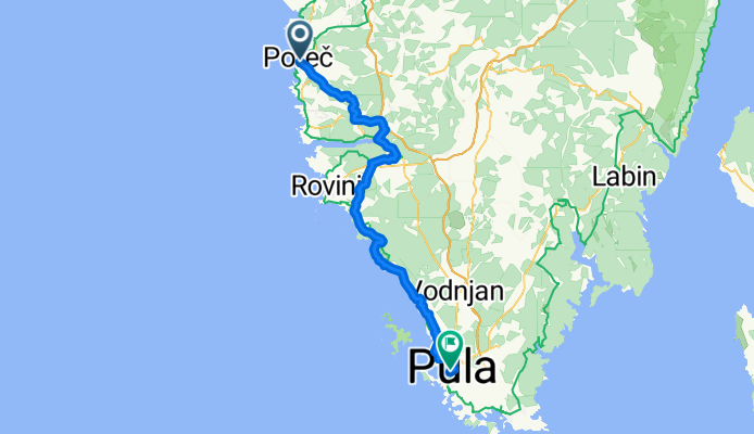 From Porec to Pula
