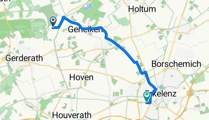 Moorheide, Erkelenz nach Adam-Opel-Straße, Erkelenz