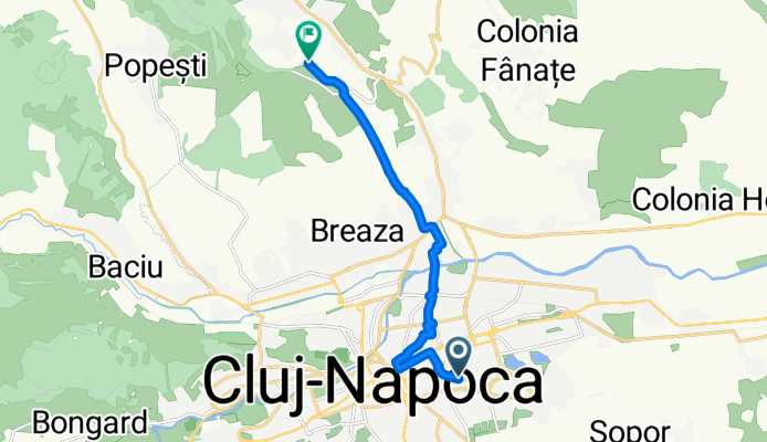 Route in Cluj-Napoca