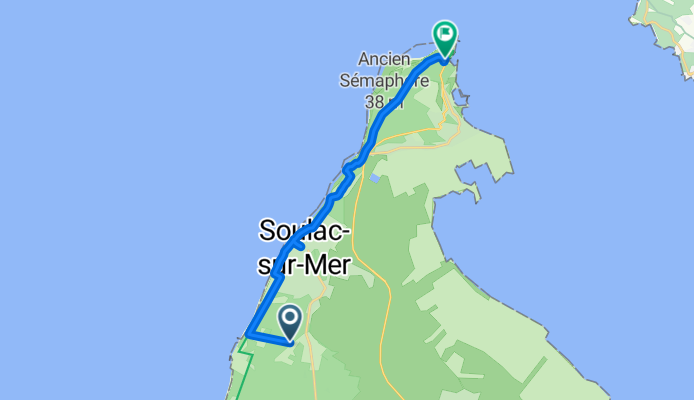 Allée des Fougères, Soulac-sur-Mer to La Pointe de Grave, Le Verdon-sur-Mer