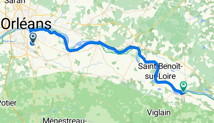 Saint-Jean-le-Blanc à Chemin de la Salle Verte, Sully-sur-Loire