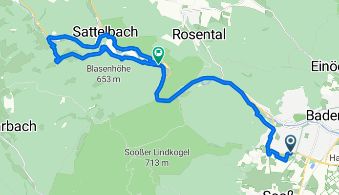 Baden Helenental bis Schwechadbach