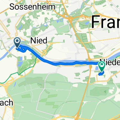Höchster Weg, Frankfurt am Main nach Goldsteinstraße, Frankfurt am Main