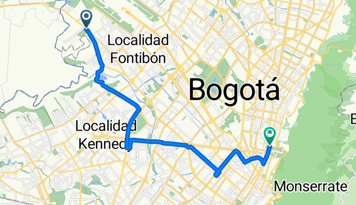 Carrera 123, Bogotá a Calle 40B, Bogotá