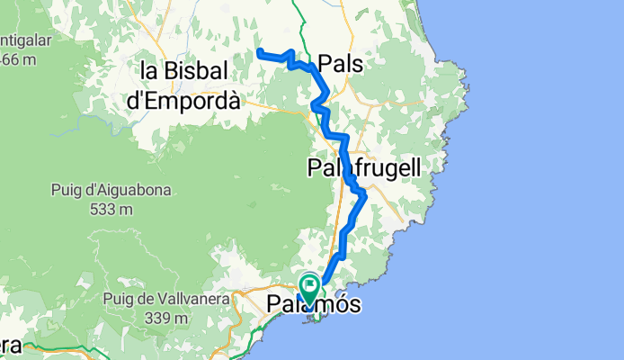 Carrer d'Enric Vincke, Palamós to Carrer López i Puigcerver, Palamós