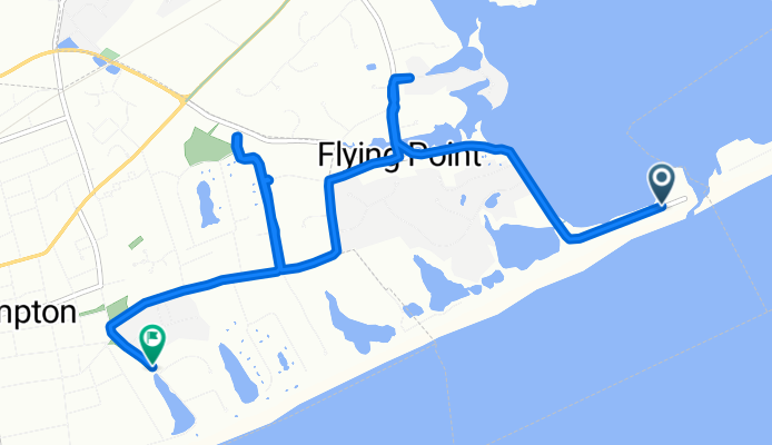 Flying Point Rd, Water Mill to Duck Pond Ln, Southampton