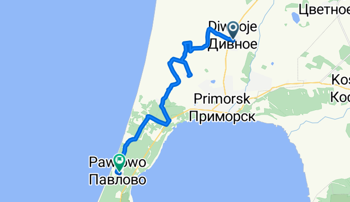 От улица Молодежная Ул до улица Боткина