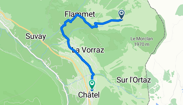 Châtel à Route du Centre, Châtel