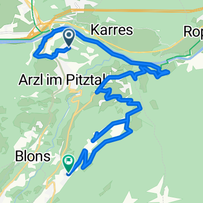 Osterstein Kalkofen, Arzl im Pitztal nach Oberleins, Arzl im Pitztal