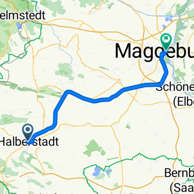 Georgenstraße, Halberstadt nach Tränsberg, Magdeburg