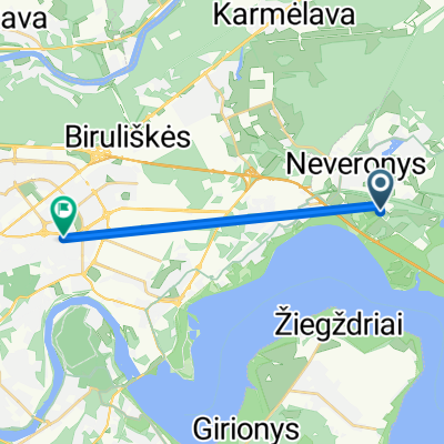 Sodų gatvė to Ryšių gatvė