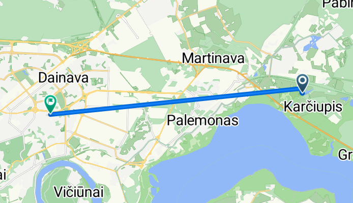 Sodų gatvė to Ryšių gatvė