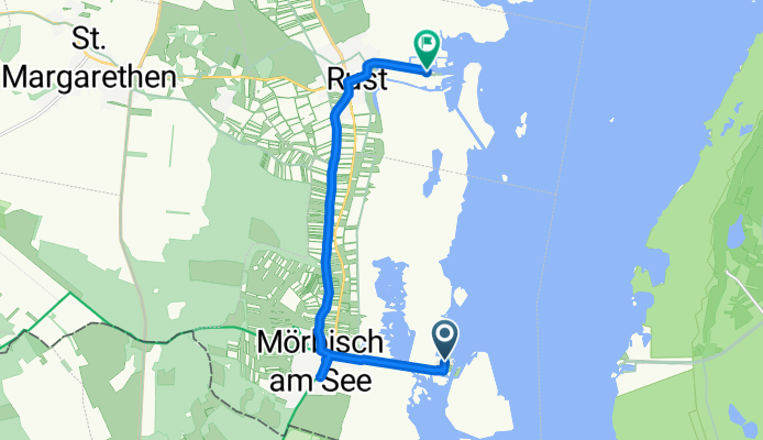 Ostösterreichischer Grenzlandweg, Mörbisch am See nach Ruster Bucht Campingplatz, Freistadt Rust