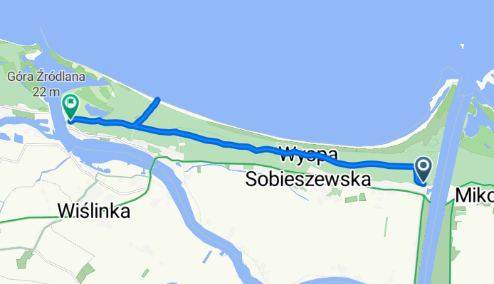 Świbnieńska, Gdańsk do Nadwiślańska, Gdańsk