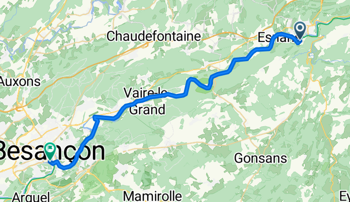 Rue du Moulin Vermoret nach Rue du Général Lecourbe
