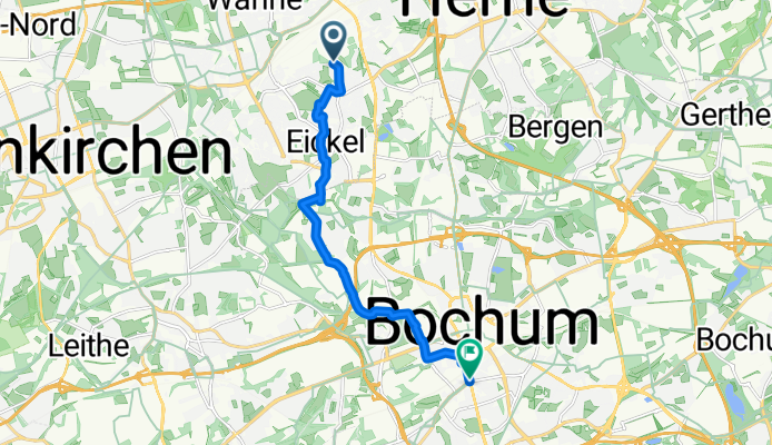 Bobenfeld, Herne nach Oskar-Hoffmann-Straße, Bochum