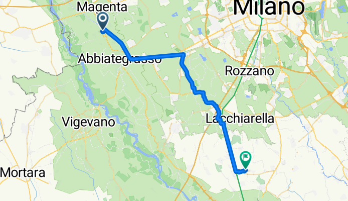 Via Don Ottavio Sironi, Robecco sul Naviglio a Certosa Monumento, Certosa di Pavia