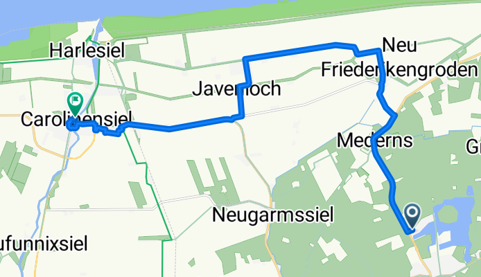 Am Wangermeer, Wangerland nach Pumphusen, Wittmund