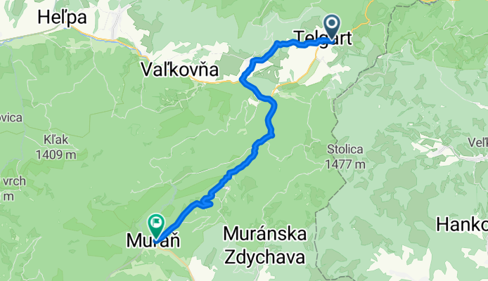Telgárt do Muráň