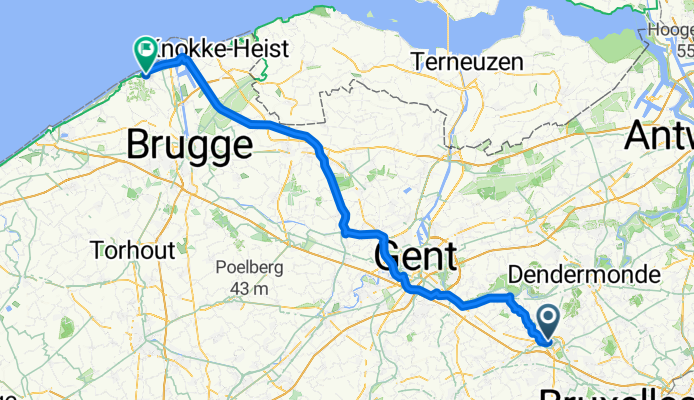 Spaarzaamheidstraat, Aalst naar Koning Leopold III-plein, Blankenberge