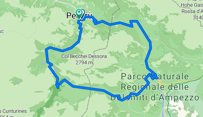 Pederù - Fodara Vedla - Ra Stüa - Malga Fanes - Pederù