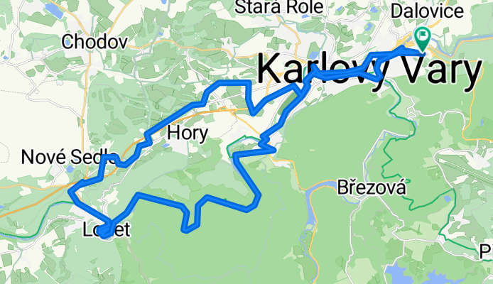 50.236, 12.896 až 50.236, 12.896yVary to Loket and back
