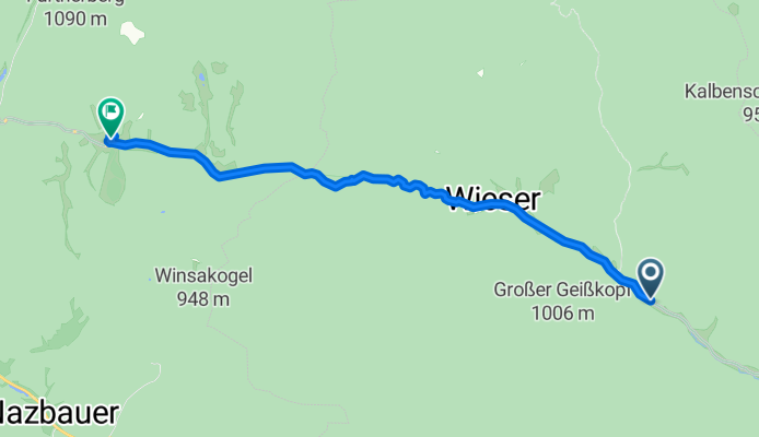 Haselrast do Klausbach
