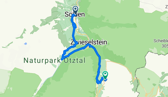 Route to Obergurgl