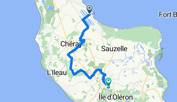 Rue du Douhet, La Brée-les-Bains nach Avenue du Moulin Blanc, Saint-Pierre-d'Oléron