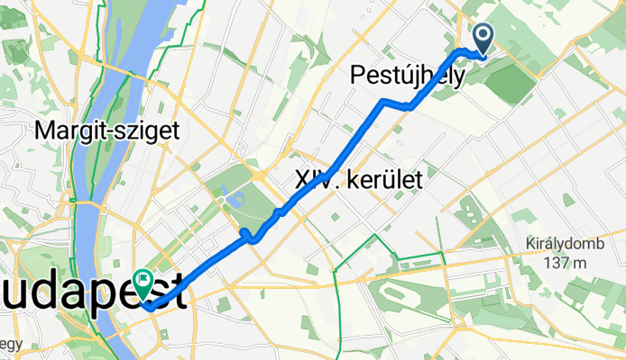 Erdőkerülő utca - Deák Ferenc tér 100e